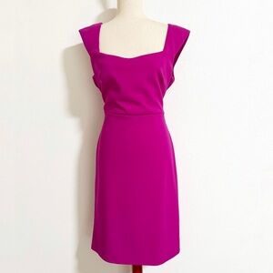 Marina Fuchsia Bow Back Midi Dress